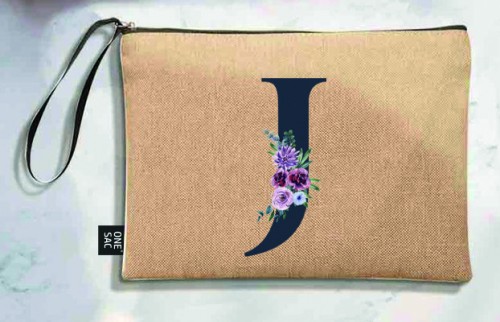 Tote bag letter j - wedding gifts